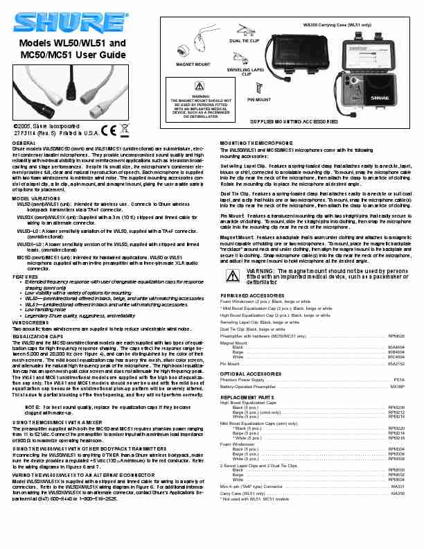 Shure Microphone WL50-page_pdf